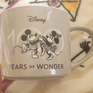 Disney Gray Mug with Mickey and Minnie